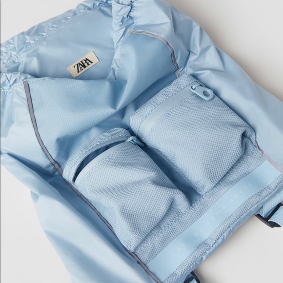 Zara Light Blue SPORTY BACKPACK (New with tag) - Picture 4 of 6